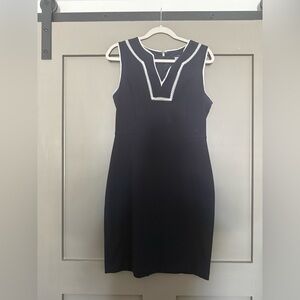 Tommy Hilfiger Black Dress with White Trim